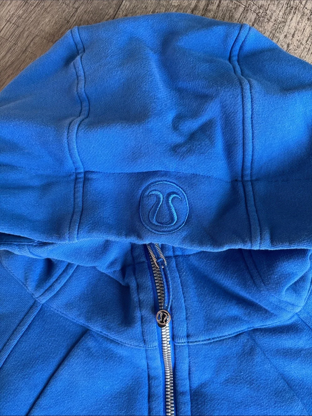 lululemon athletica Cobalt Blue Full-Zip Cropped Hooded Jacket